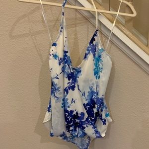Olivaceous halter blouse XS